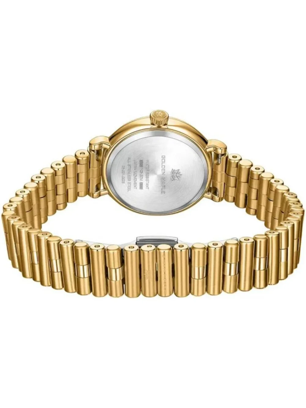 Women's Brown Diamond Bezel Mother-of-pearl Dial Adjustable Bracelets Wristwatch